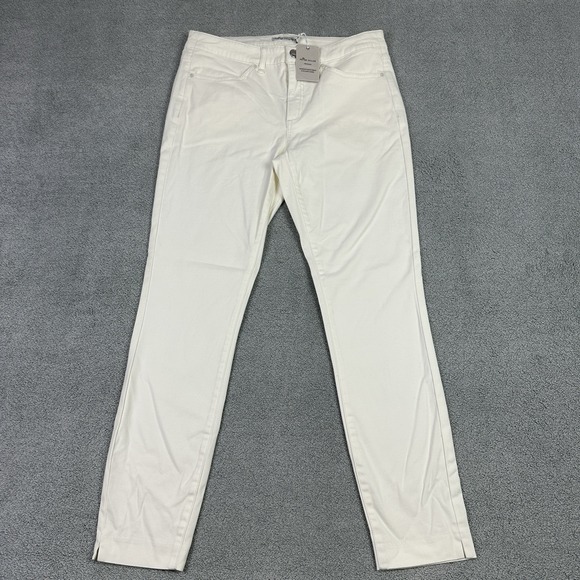 Peter Millar Pants Womens 8 Sivor Off White Ankle Stretch Golf Casual New - Picture 1 of 10
